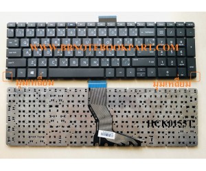 HP Compaq Keyboard คีย์บอร์ด 15-AB 15-AK 15-BS 15-AU 15-CB 15-BS 15-CD 15-CS SERIES ภาษาไทย อังกฤษ  (ปุ่ม CTRL  กับ Enter มุมเหลี่ยม ทั้ง 4 มุม)